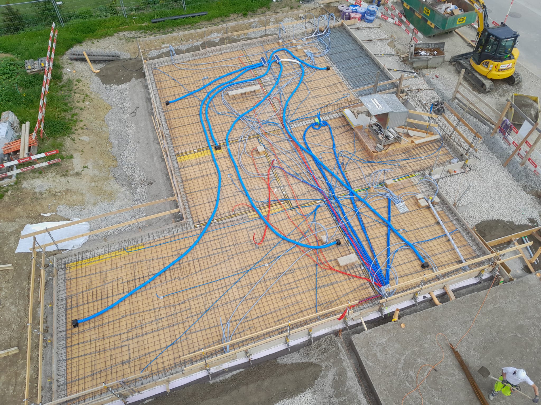 Decke über Untergeschoss