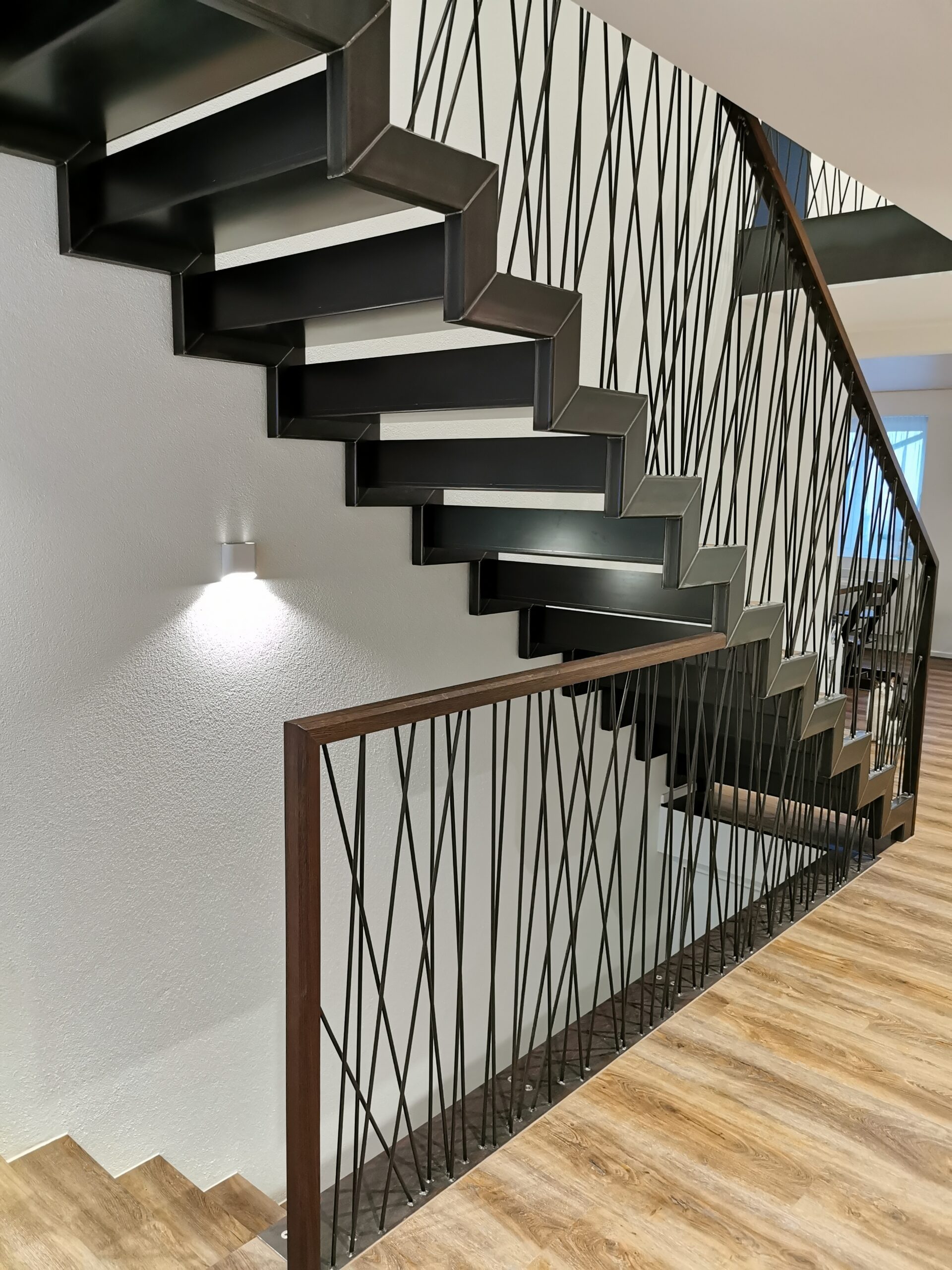 einmalige Treppe, hohe Schlosserkunst