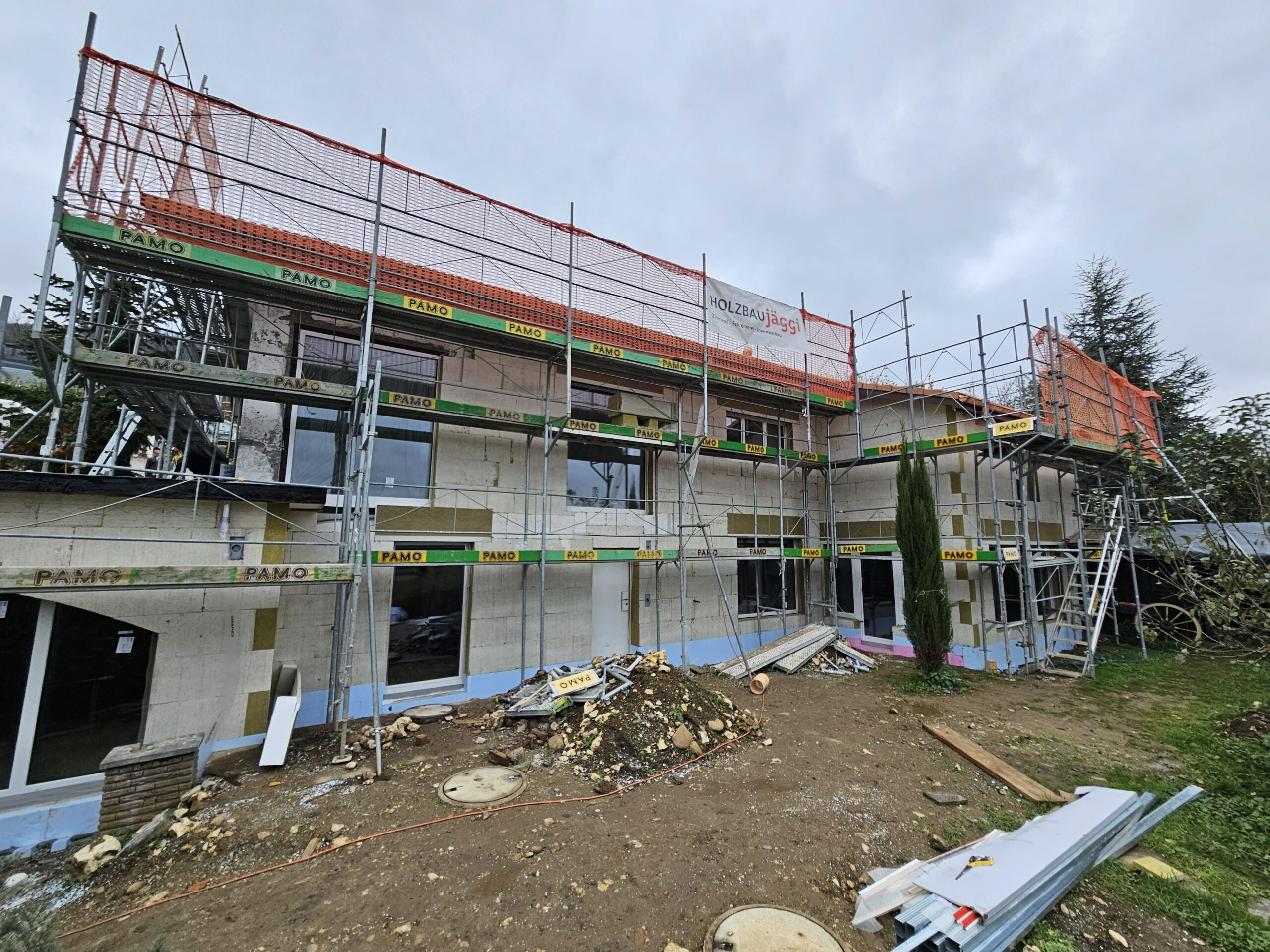 Fassadendämmung mit Steinwolle