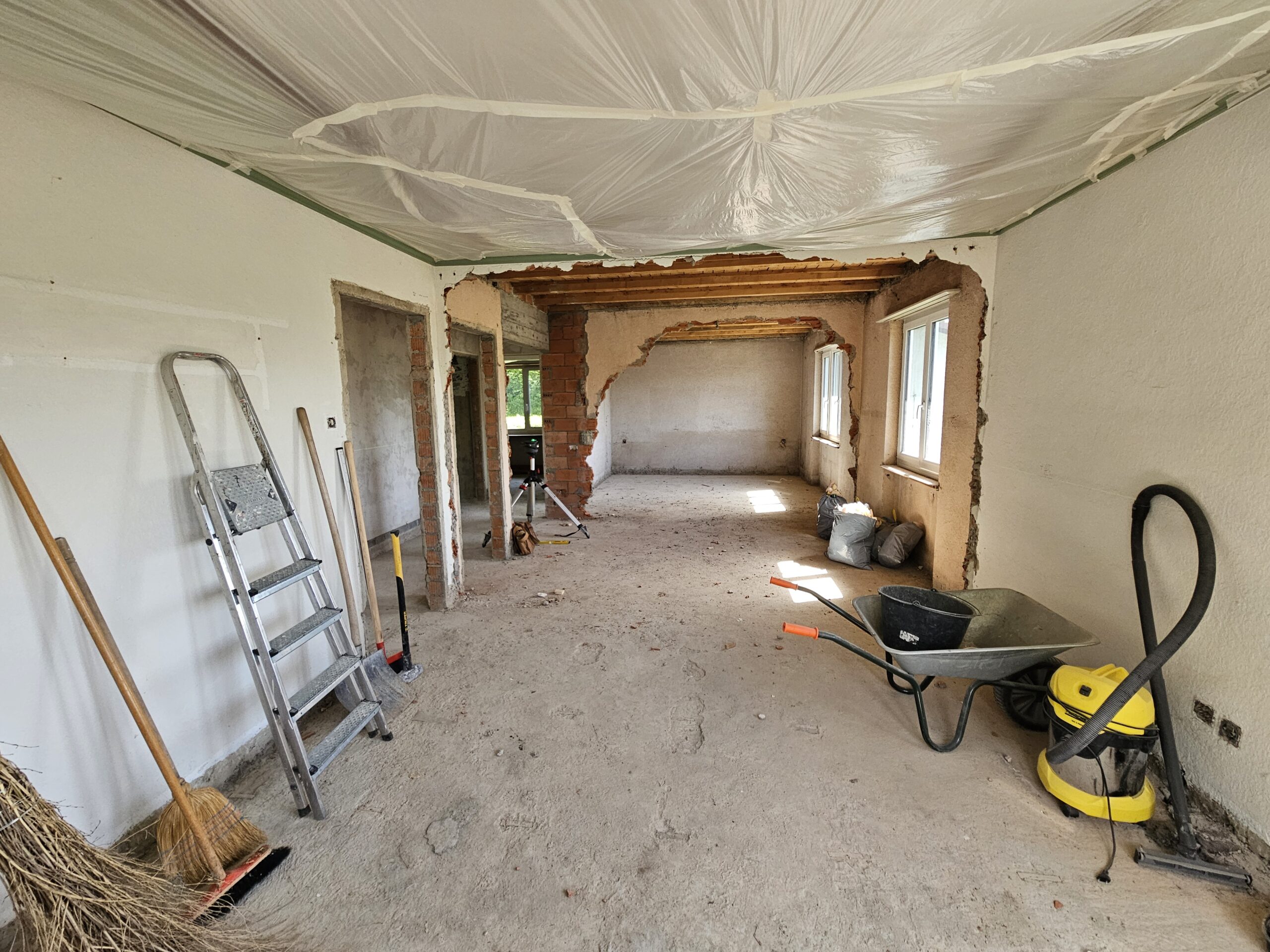 Rückbauarbeiten Erdgeschoss