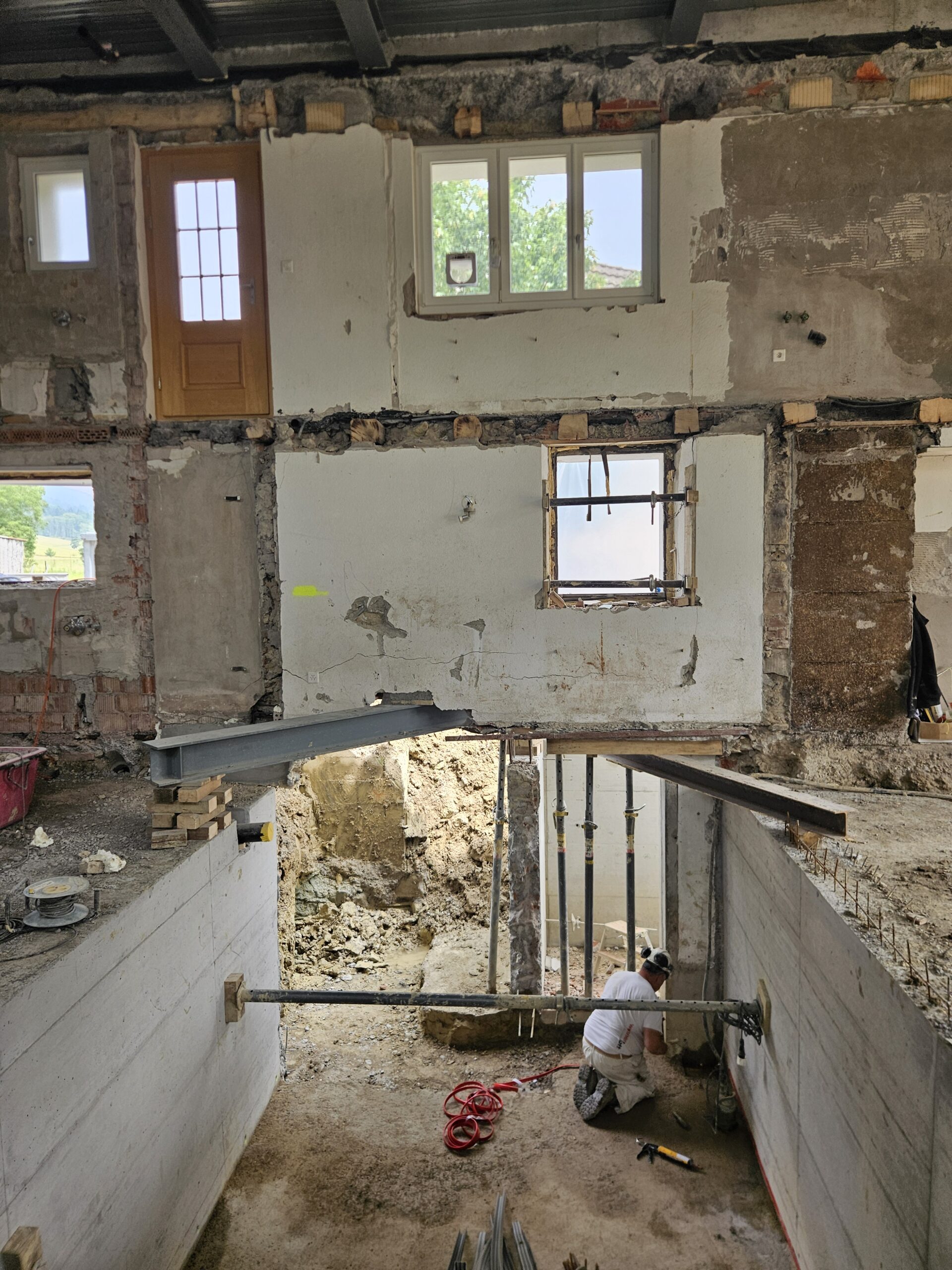 Abfangung Ostfassade