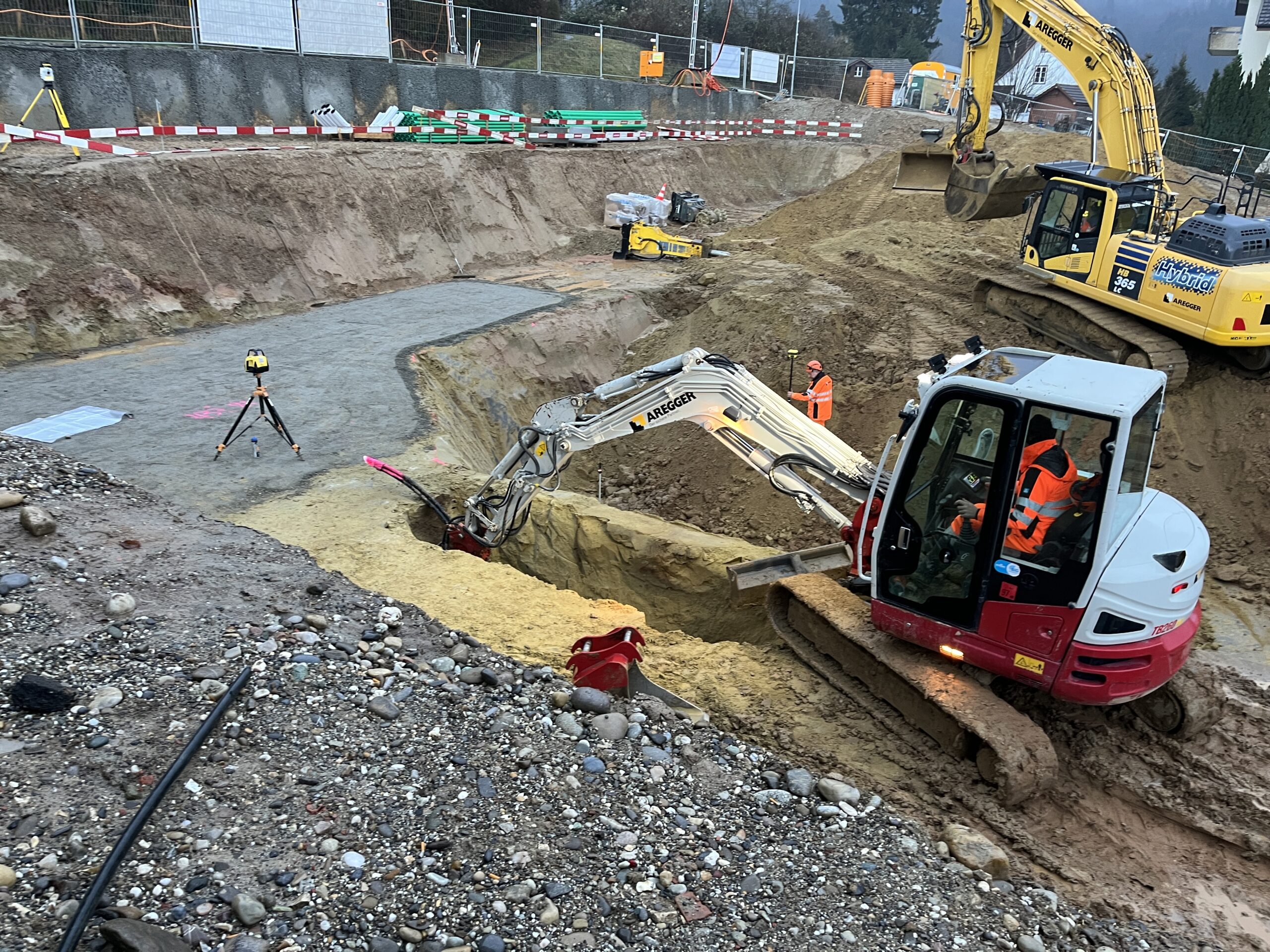 Aushub und Werkleitungen