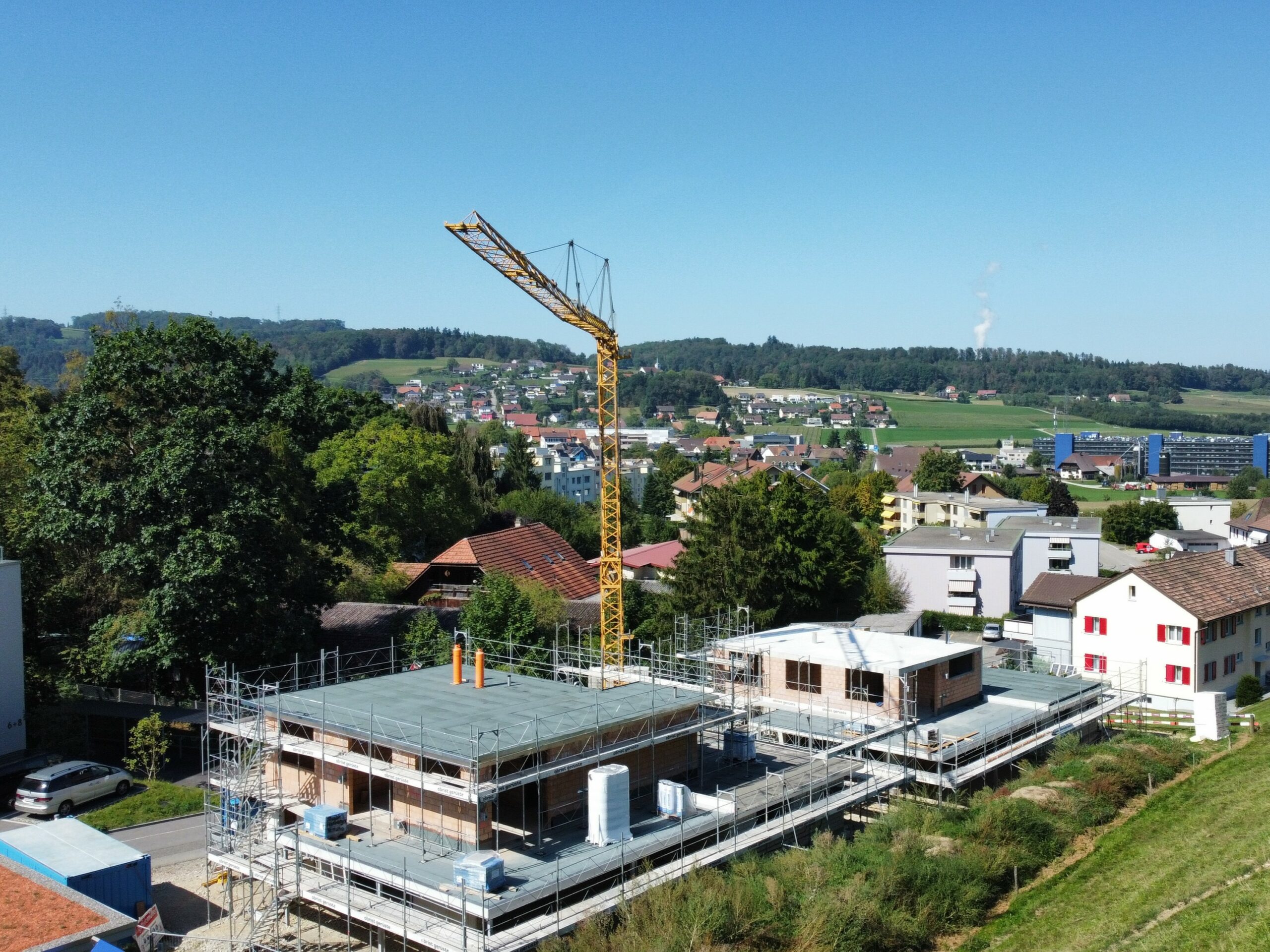 Drohnenfoto Rohbauende
