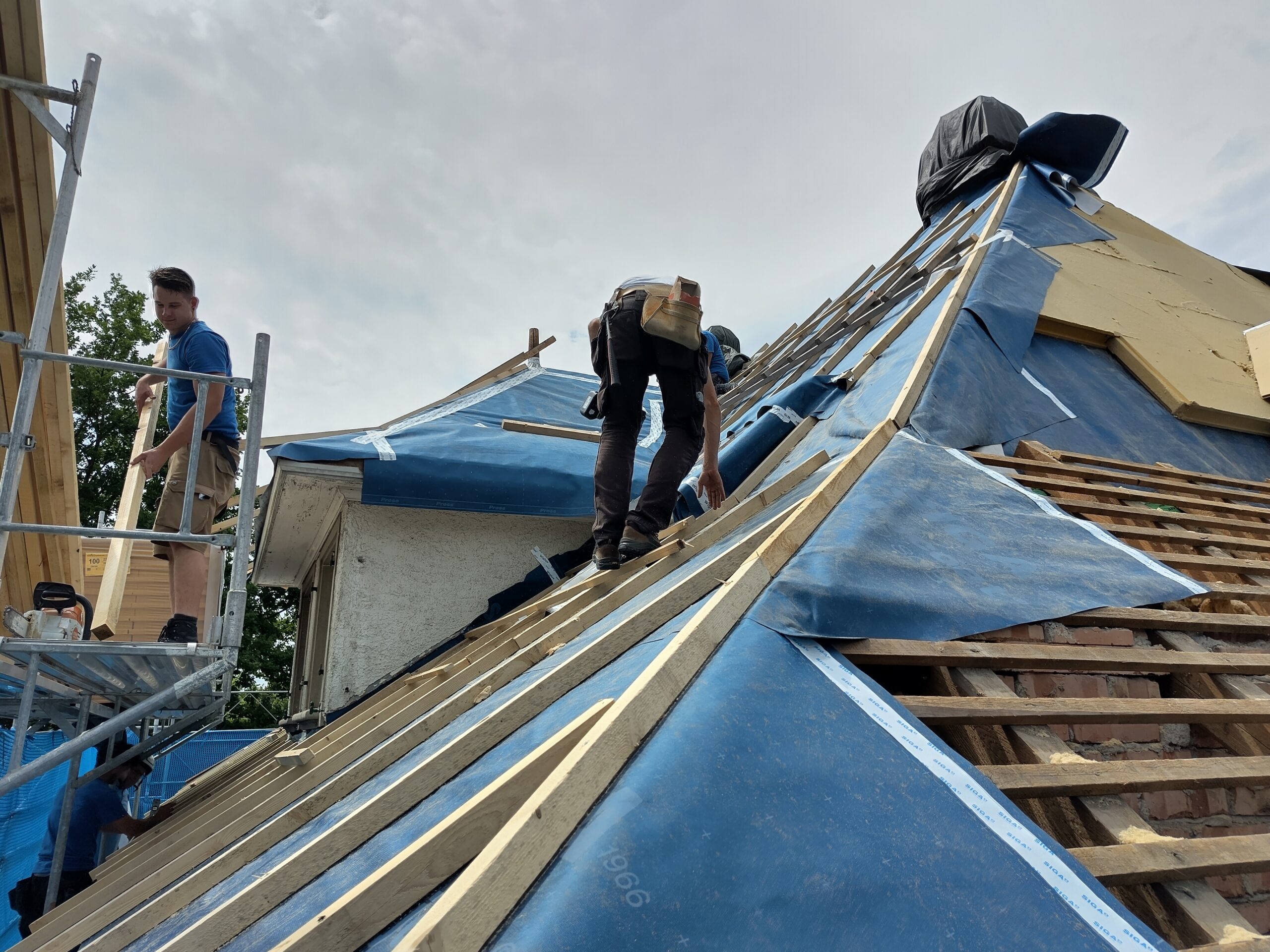 Einbau Unterdachbahn