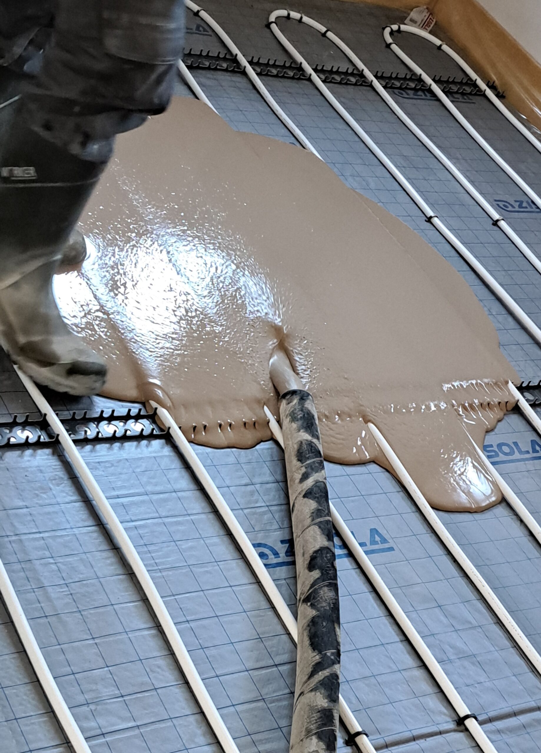 Einbringung Unterlagsboden