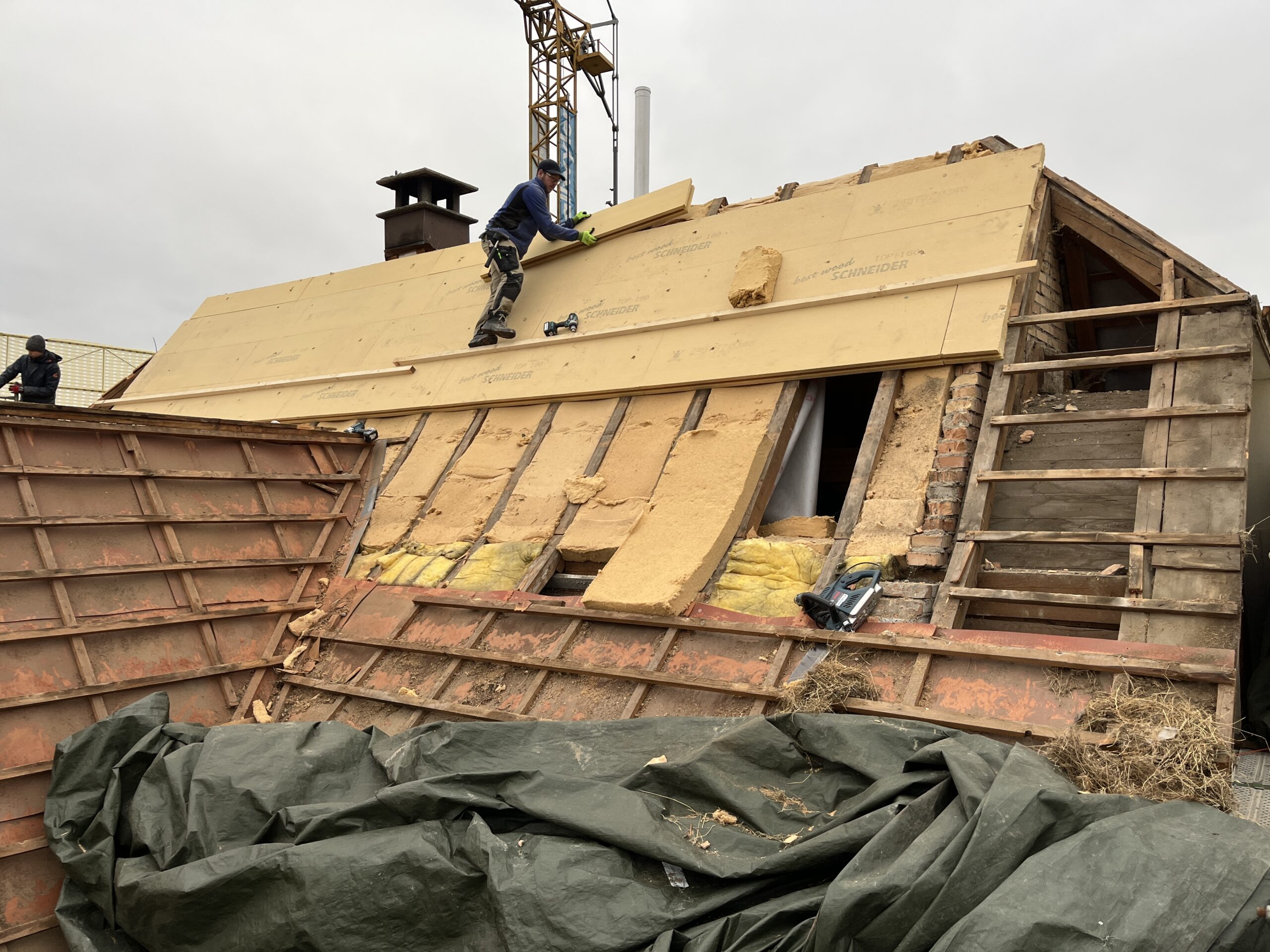 Dach Dämmen mit Holzfaser