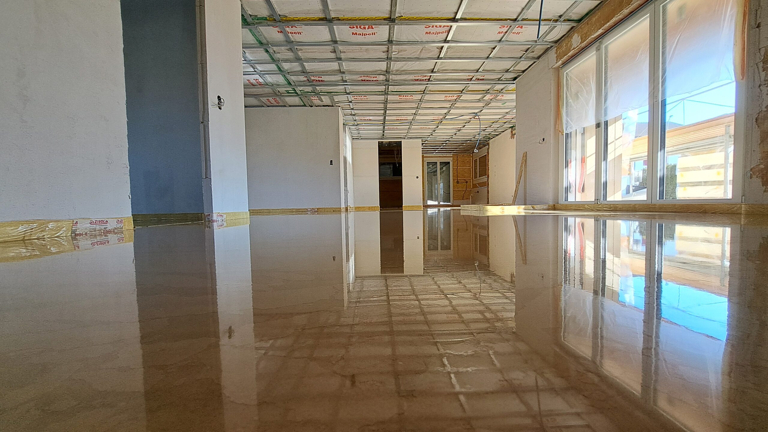 frischer Unterlagsboden